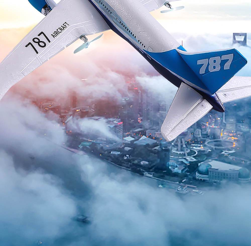 QF008 Boeing 787 550mm Wingspan EPP RC Glider RTF - ToylandEU