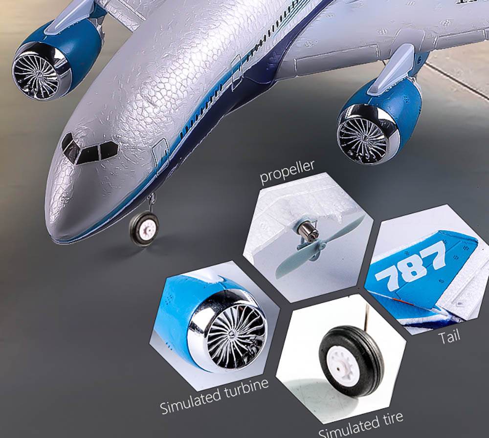 QF008 Boeing 787 550mm Wingspan EPP RC Glider RTF - ToylandEU