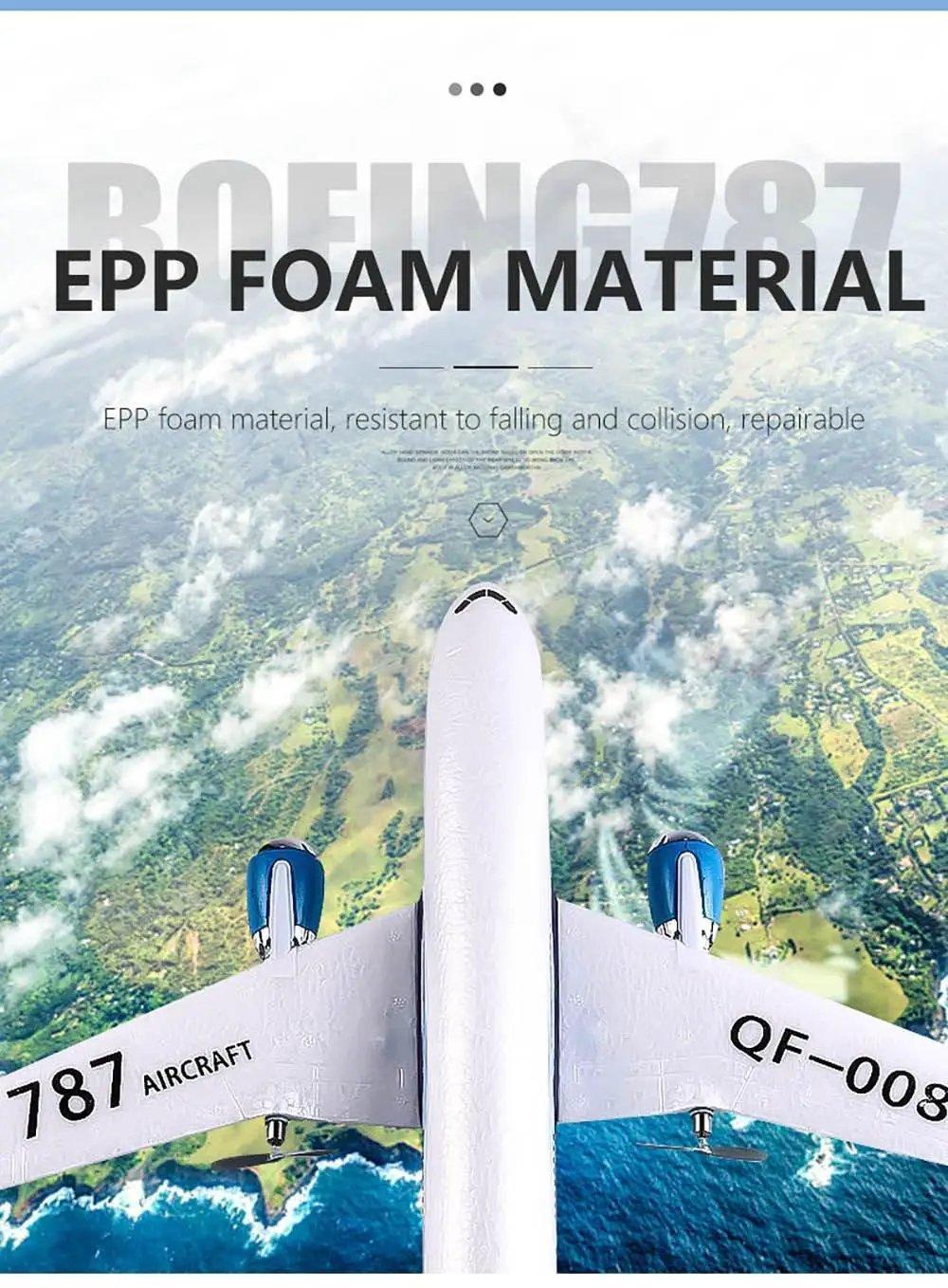  QF008 Boeing 787 550mm Wingspan RC Airplane Glider RTF -  ToylandEU™