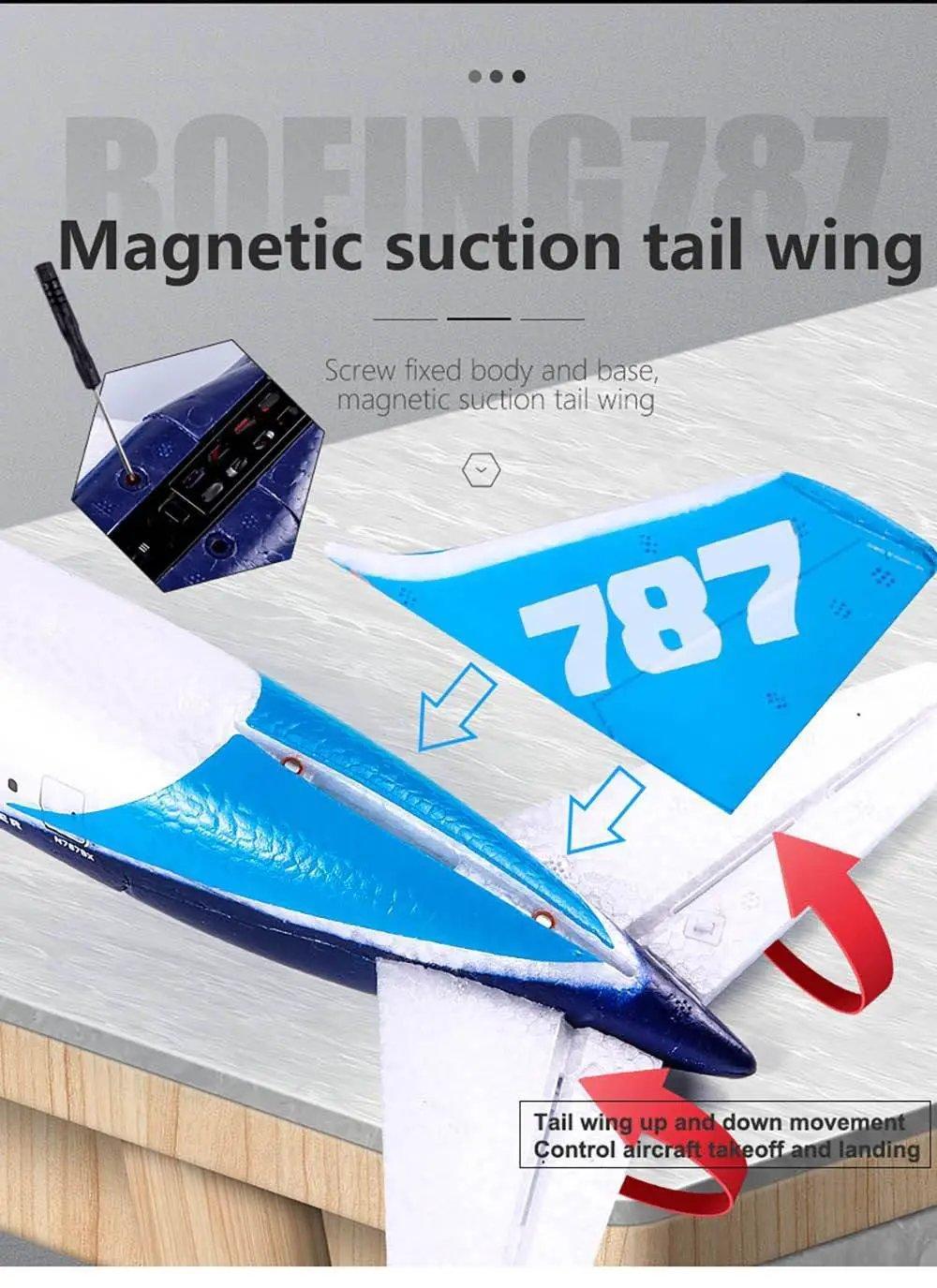  QF008 Boeing 787 550mm Wingspan RC Airplane Glider RTF -  ToylandEU™
