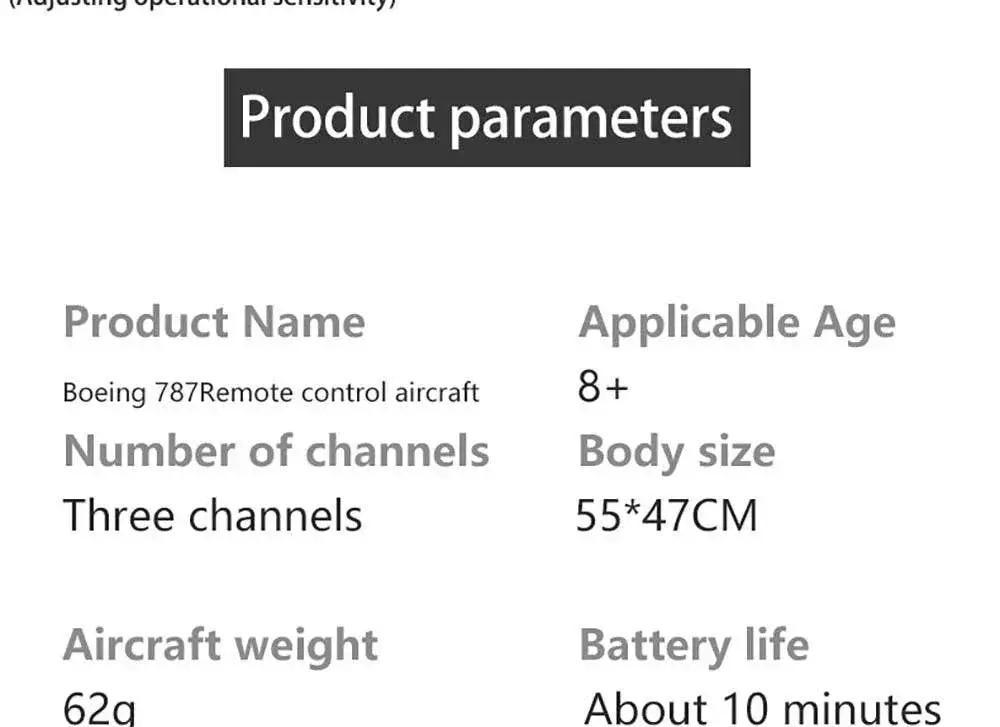  QF008 Boeing 787 550mm Wingspan RC Airplane Glider RTF -  ToylandEU™