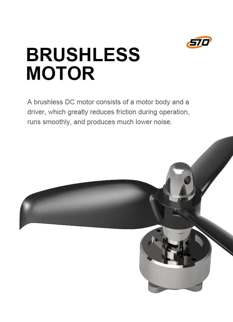 QIDI570 2.4G Remote Control Brushless Motor 3-Axis Vector 8-Channel Fixed-Wing Aircraft Model Toy for Children - ToylandEU