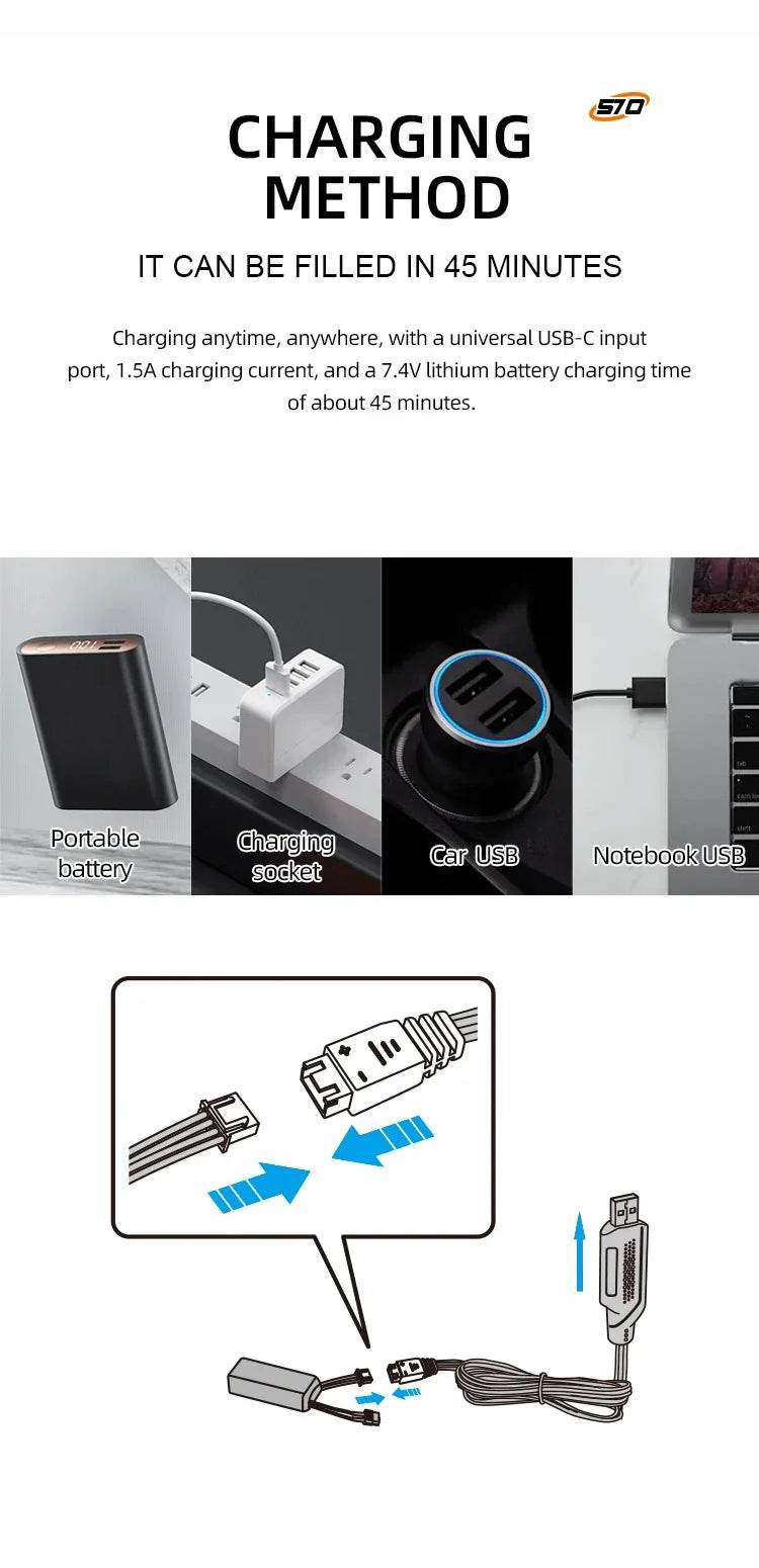 QIDI570 2.4G Remote Control Brushless Motor 3-Axis Vector 8-Channel Fixed-Wing Aircraft Model Toy for Children - ToylandEU