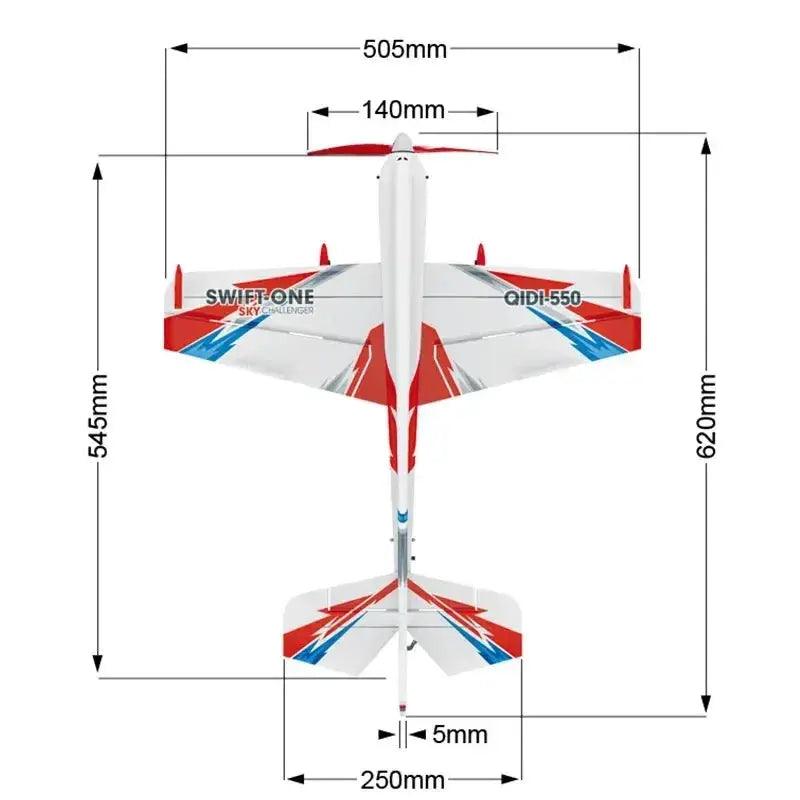  Qidi 550 RC Airplane Stunt Flight Anti Wind -  ToylandEU™