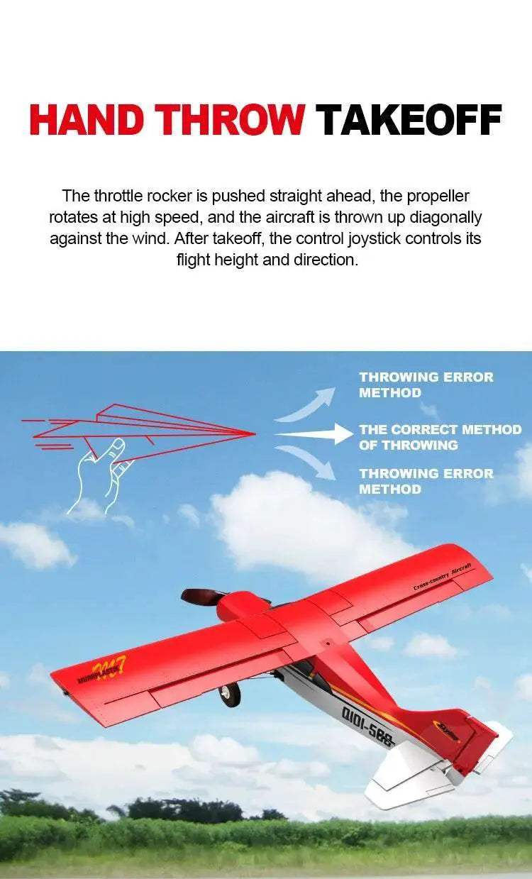Qidi560 Moore M7 Off-Road RC Plane 4CH Brushless Airplane - ToylandEU