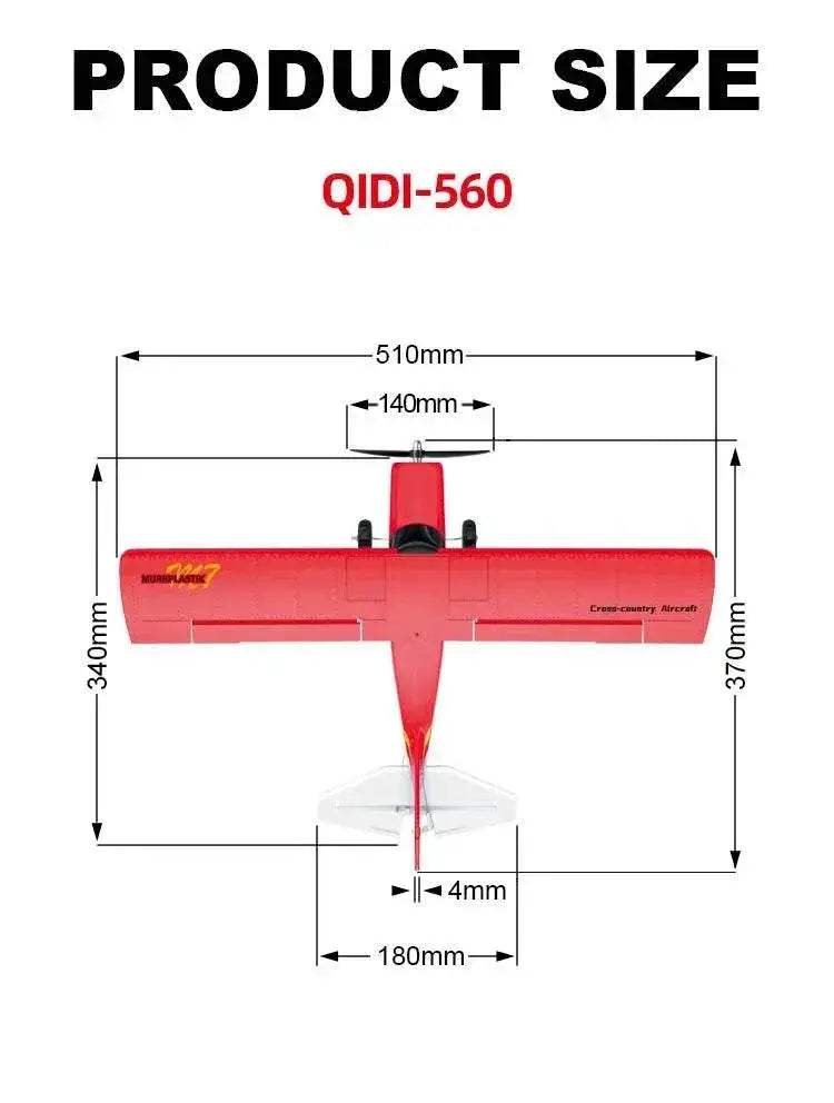 Qidi560 Moore M7 Off-road RC Plane 4CH Brushless Aircraft - ToylandEU