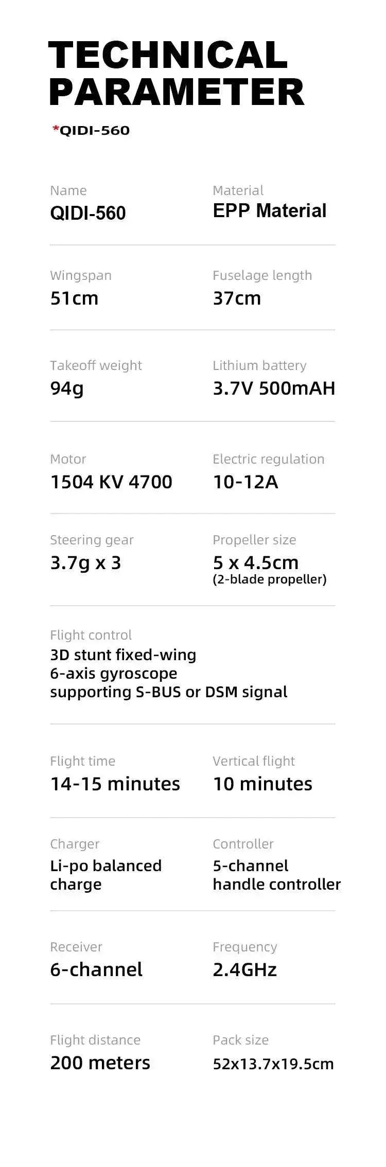  Qidi560 Moore M7 Off-road RC Plane for Kids Fun -  ToylandEU™