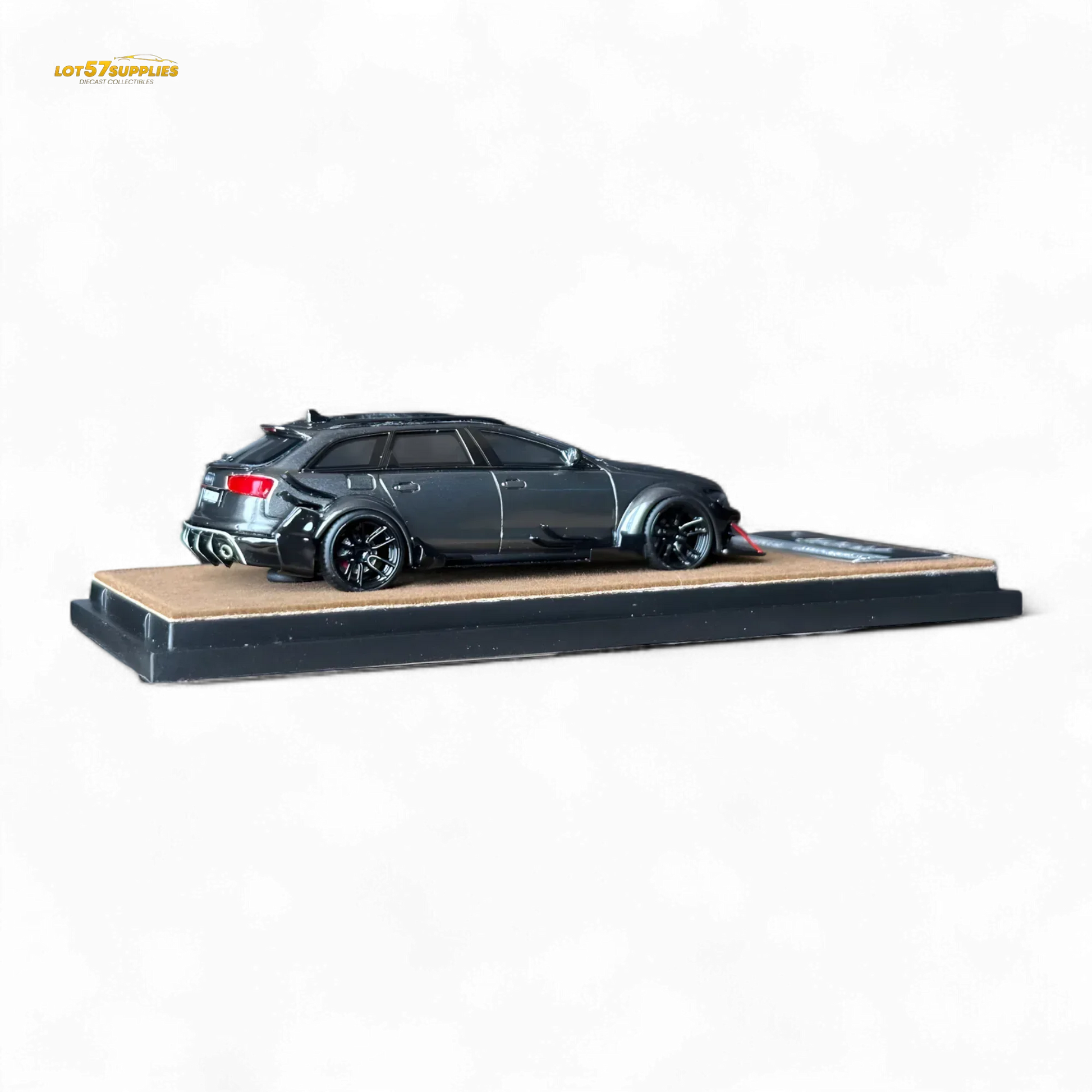 Qidian Model Audi RS6 Avant (C7) Crock Station wagon DTM Wide-Body Modified - Gungrey 1/64 - ToylandEU