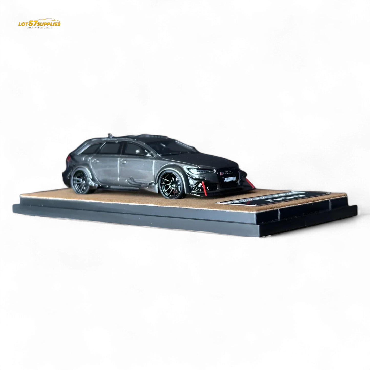 Qidian Model Audi RS6 Avant (C7) Crock Station wagon DTM Wide-Body Modified - Gungrey 1/64 - ToylandEU