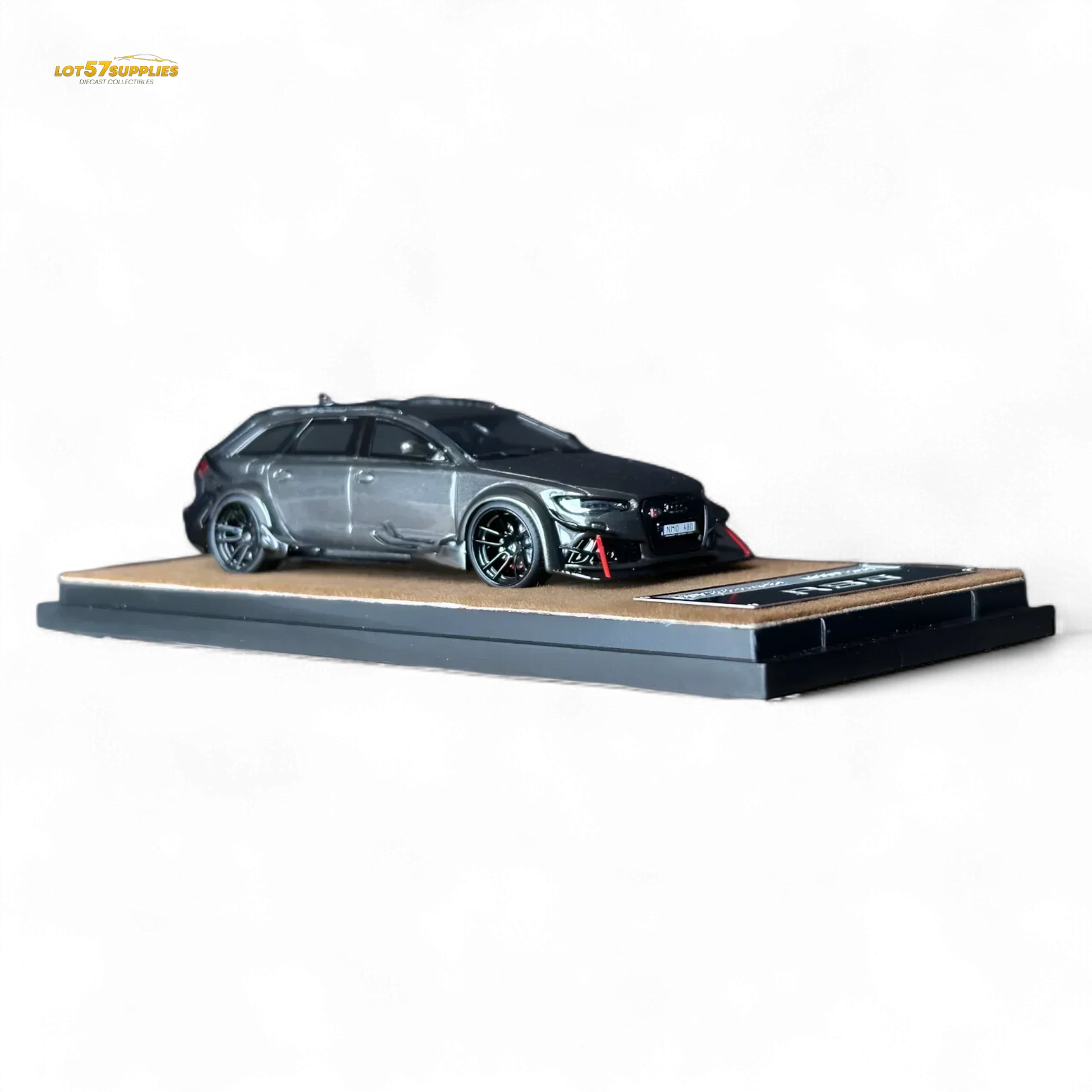 Qidian Model Audi RS6 Avant (C7) Crock Station wagon DTM Wide-Body Modified - Gungrey 1/64 - ToylandEU