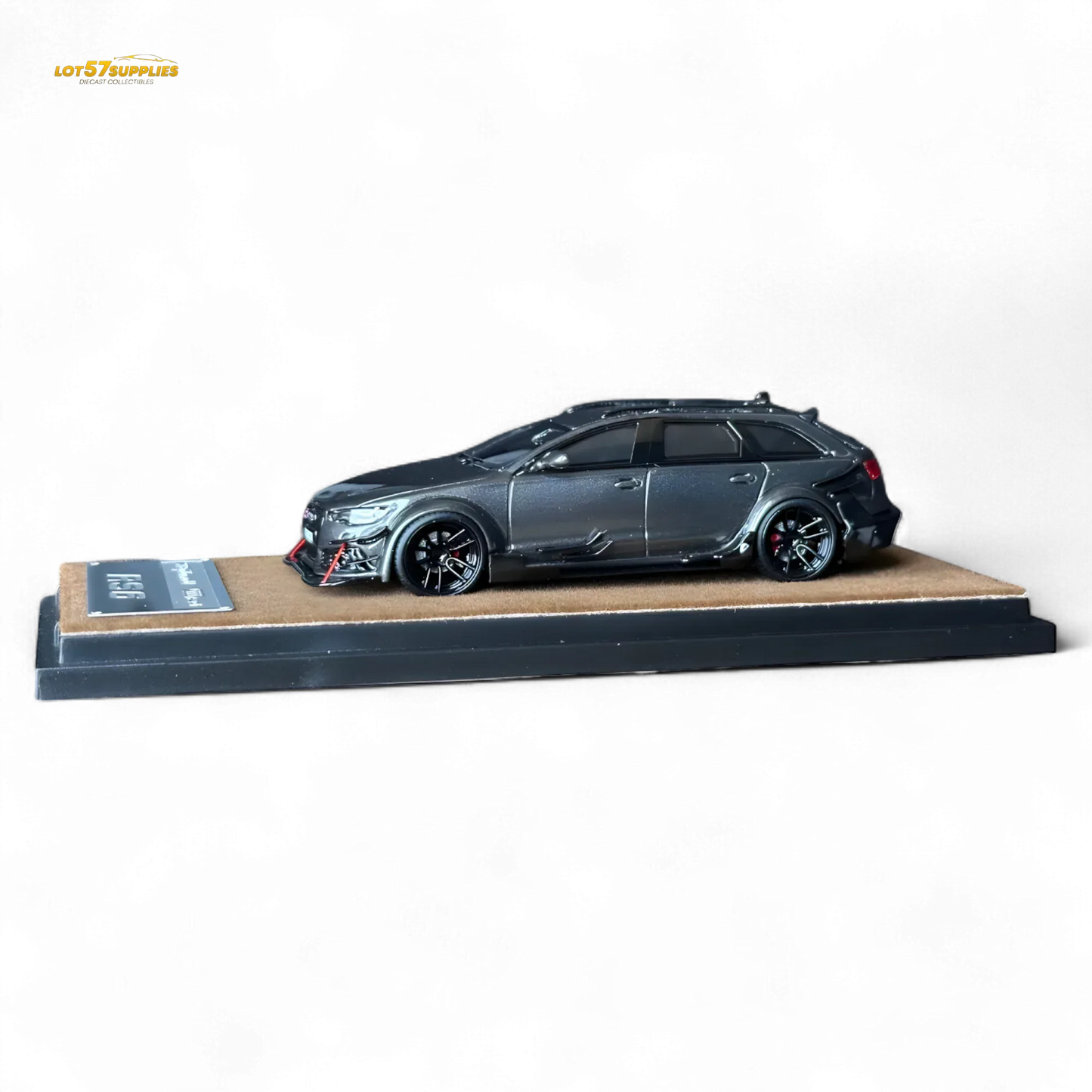 Qidian Model Audi RS6 Avant (C7) Crock Station wagon DTM Wide-Body Modified - Gungrey 1/64 - ToylandEU