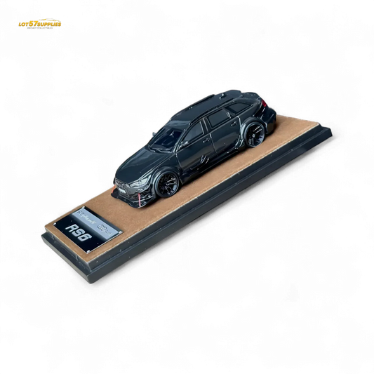  Qidian Model Audi RS6 Avant (C7) Wide-Body Modified Black 1:64 -  ToylandEU™