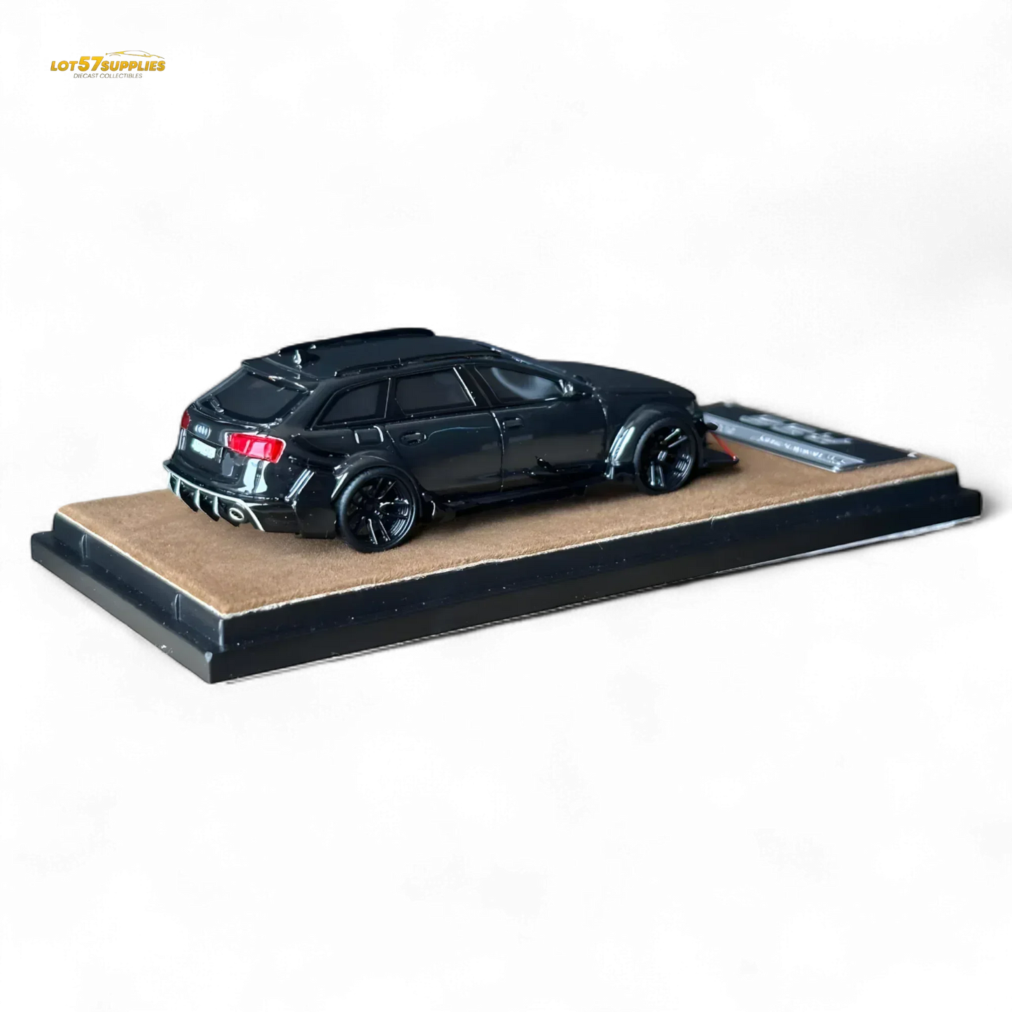 Qidian Model Audi RS6 Avant (C7) Crock Station wagon DTM Wide-Body Modified - Black 1/64 - ToylandEU