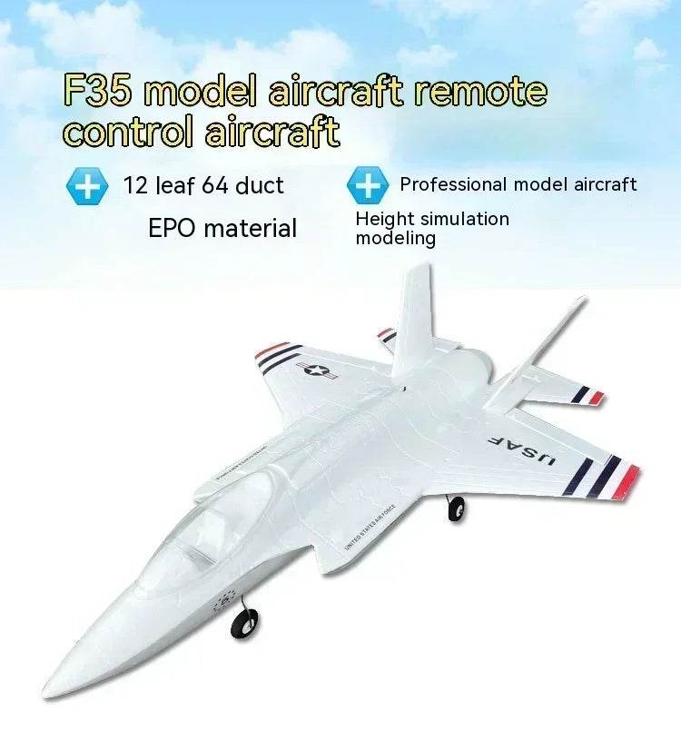 Qlq Rc Plane F35 Lightning Ii 64mm Epo Remote Controlled Aircraft Gift - ToylandEU