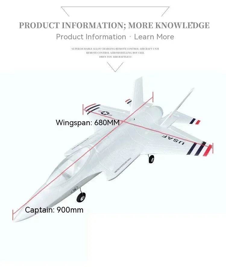 Qlq Rc Plane F35 Lightning Ii 64mm Epo Remote Controlled Aircraft Gift - ToylandEU