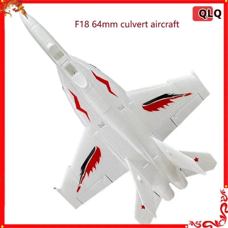 Qlq Rc Plane Remote-Controlled F18 Fighter Model Epp Toy - ToylandEU