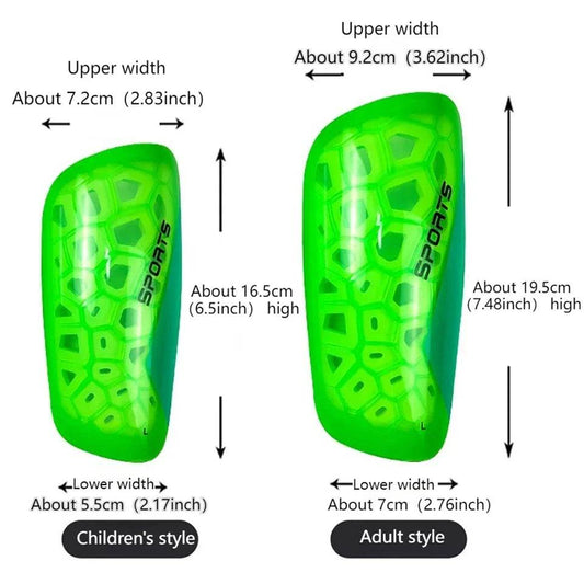 Quality Soccer Shin Guards Calf Protection All Ages - ToylandEU