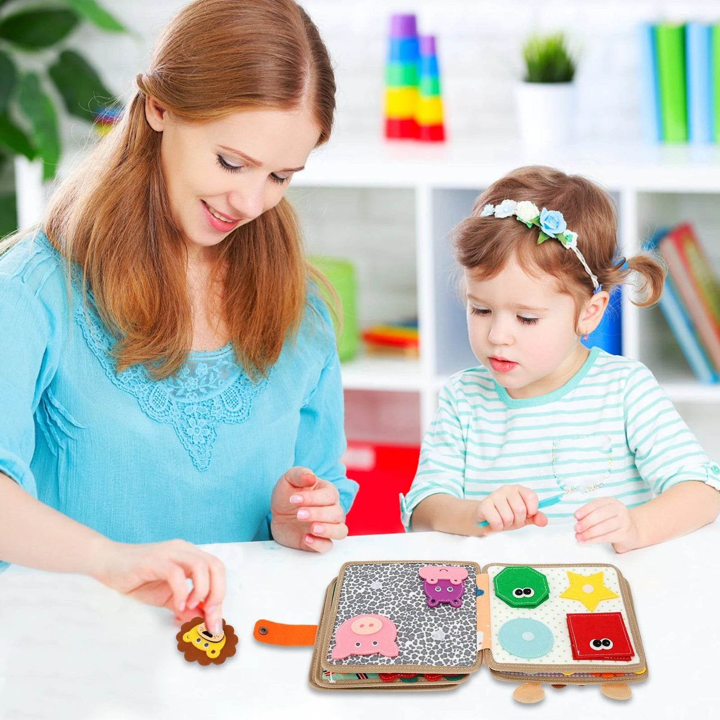 Quiet Books for Toddlers Soft Baby Books Sensory Learning - ToylandEU