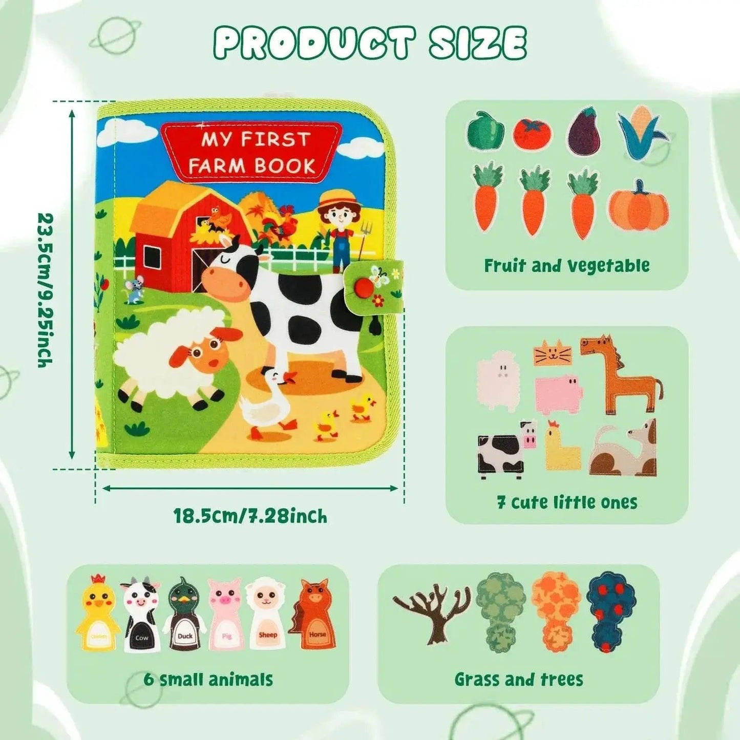  Quiet Books for Toddlers Soft Baby Books for Learning -  ToylandEU™