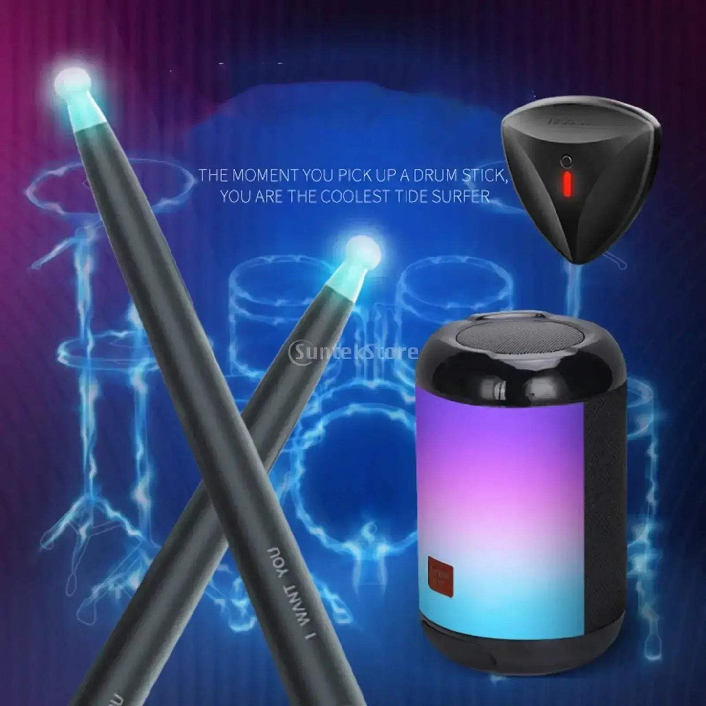 Quiet Portable Electronic Air Drum Set For Studio Practice - ToylandEU