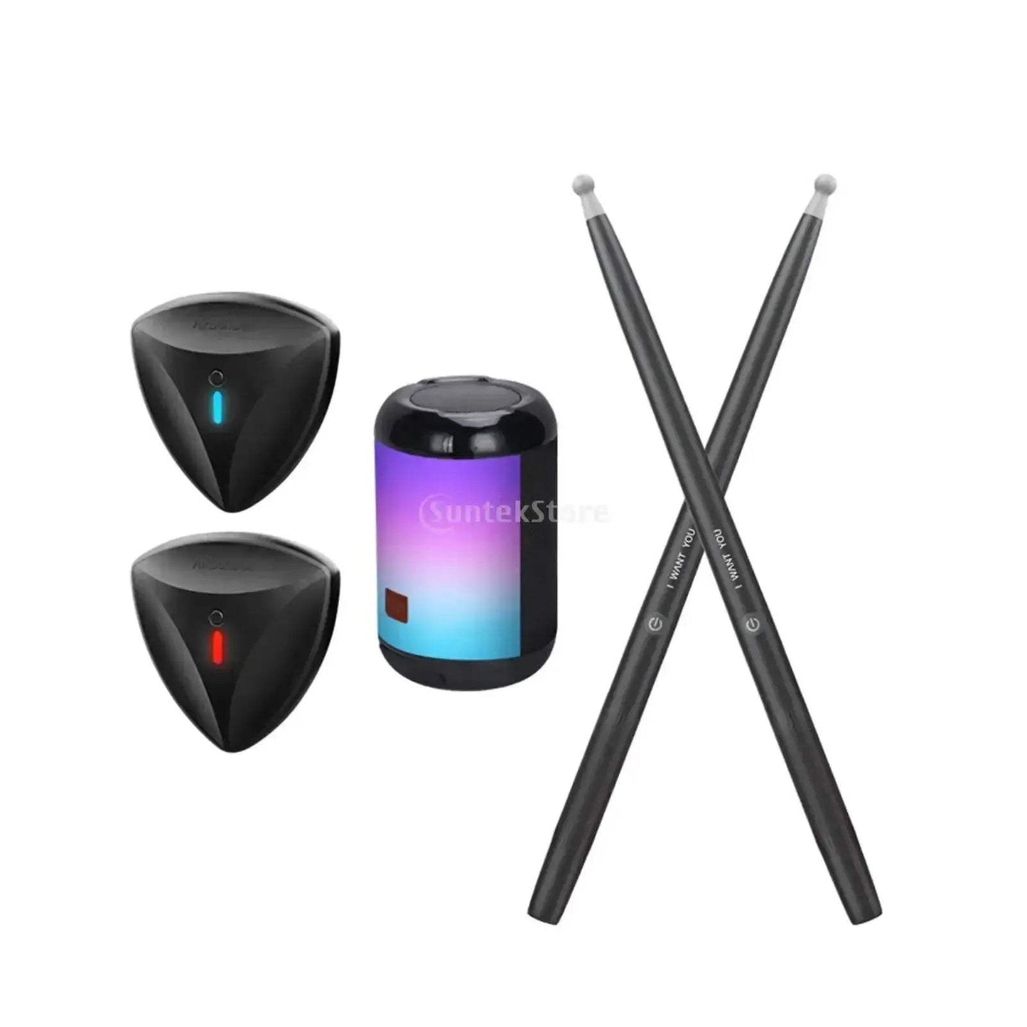 Quiet Portable Electronic Air Drum Set For Studio Practice - ToylandEU