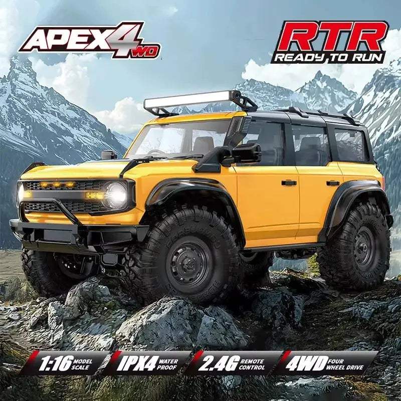 R1601 1:16 4WD RC Car Off-Road LED Headlights Monster Truck - ToylandEU