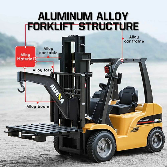 RC 1/10 Remote Control Forklift Truck - 20 Min Playtime & All-Terrain Fun - ToylandEU