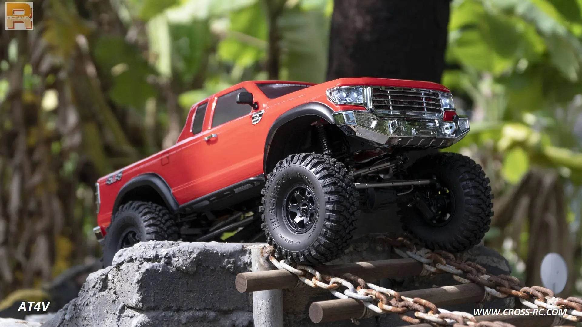 RC 1/10 Scale 4WD CROSSRC AT4V EMO RC Crawler Kit with Differential Lock and 540 35T Motor - Outdoor Adventure Toy for Boys - ToylandEU