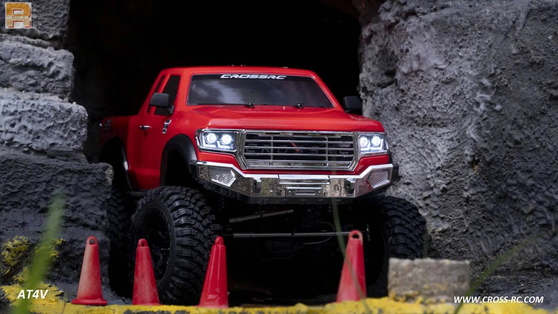 RC 1/10 Scale 4WD CROSSRC AT4V EMO RC Crawler Kit with Differential Lock and 540 35T Motor - Outdoor Adventure Toy for Boys - ToylandEU