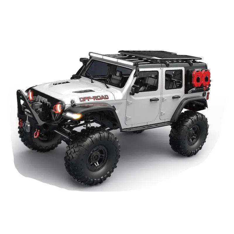 RC 1/10 Scale 4WD Remote Control Off-Road Rock Crawler - Full Proportional RC Climbing Car with LED Lights and Lithium Battery - ToylandEU