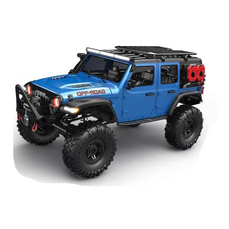 RC 1/10 Scale 4WD Remote Control Off-Road Rock Crawler - Full Proportional RC Climbing Car with LED Lights and Lithium Battery - ToylandEU