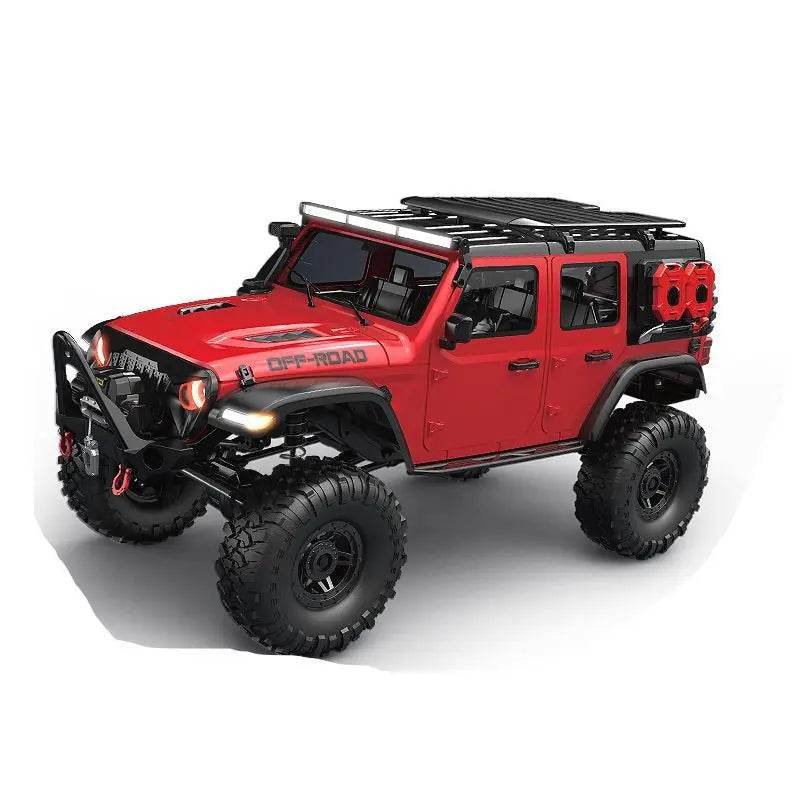 RC 1/10 Scale 4WD Remote Control Off-Road Rock Crawler - Full Proportional RC Climbing Car with LED Lights and Lithium Battery - ToylandEU