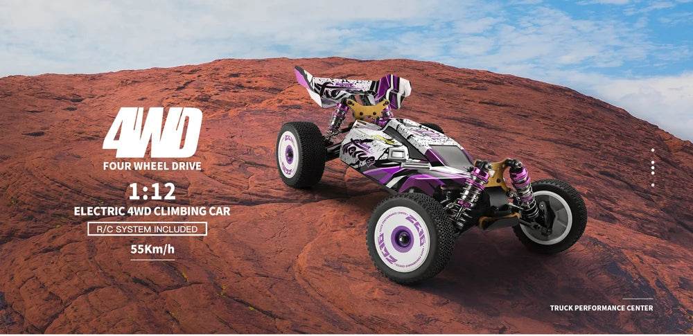 RC 1:12 Electric 4WD High-Speed RC Racing Cars - 75KM/H & 55KM/H Remote Control Drifters with 3000mAh Battery - ToylandEU