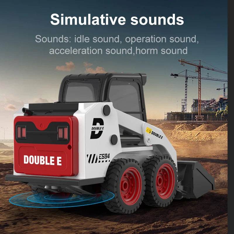 RC 1:14 Remote Control Slip Loader Truck with LED Lights & Realistic Sounds - ToylandEU