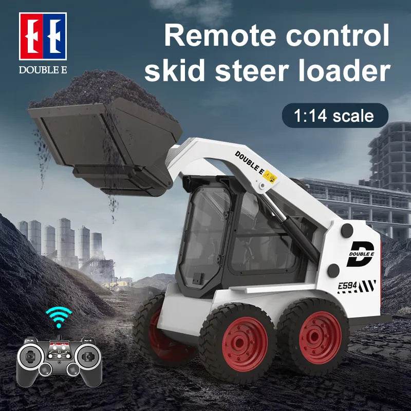RC 1:14 Remote Control Slip Loader Truck with LED Lights & Realistic Sounds - ToylandEU
