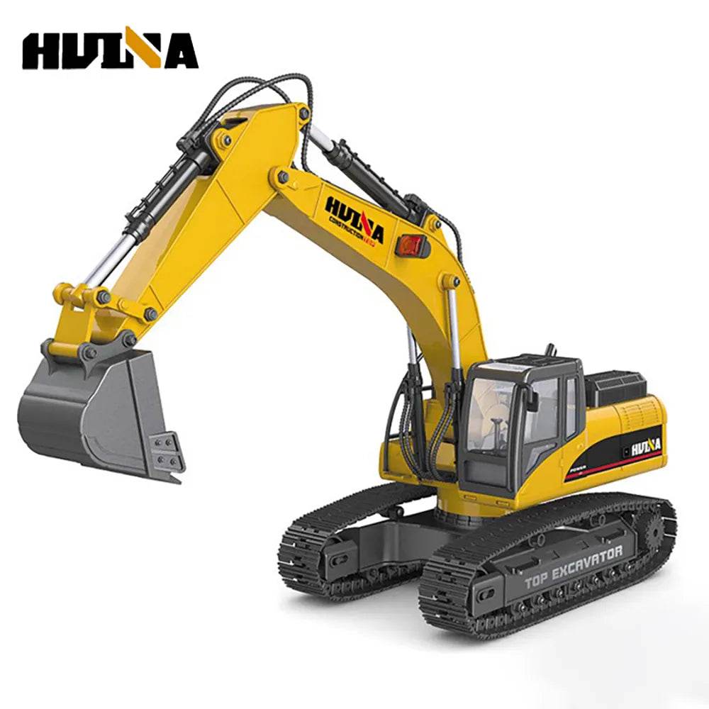 RC 1:14 Scale Alloy Remote Control Excavator - Huina 1580 Metal Edition - ToylandEU