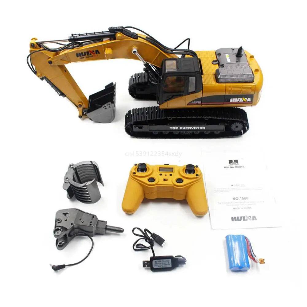 RC 1:14 Scale Alloy Remote Control Excavator - Huina 1580