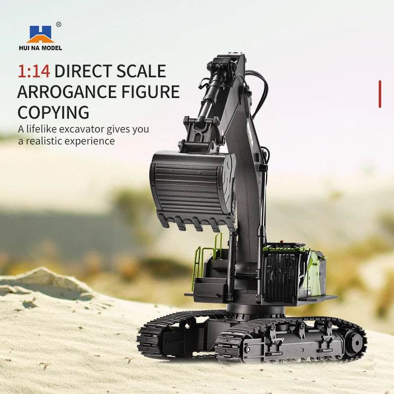 RC 1:14 Scale Remote Control Alloy Excavator - 22 Channels of Fun! - ToylandEU