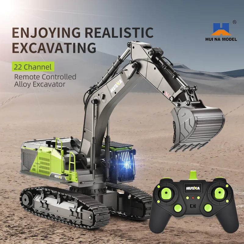 RC 1:14 Scale Remote Control Alloy Excavator - 22 Channels of Fun! - ToylandEU