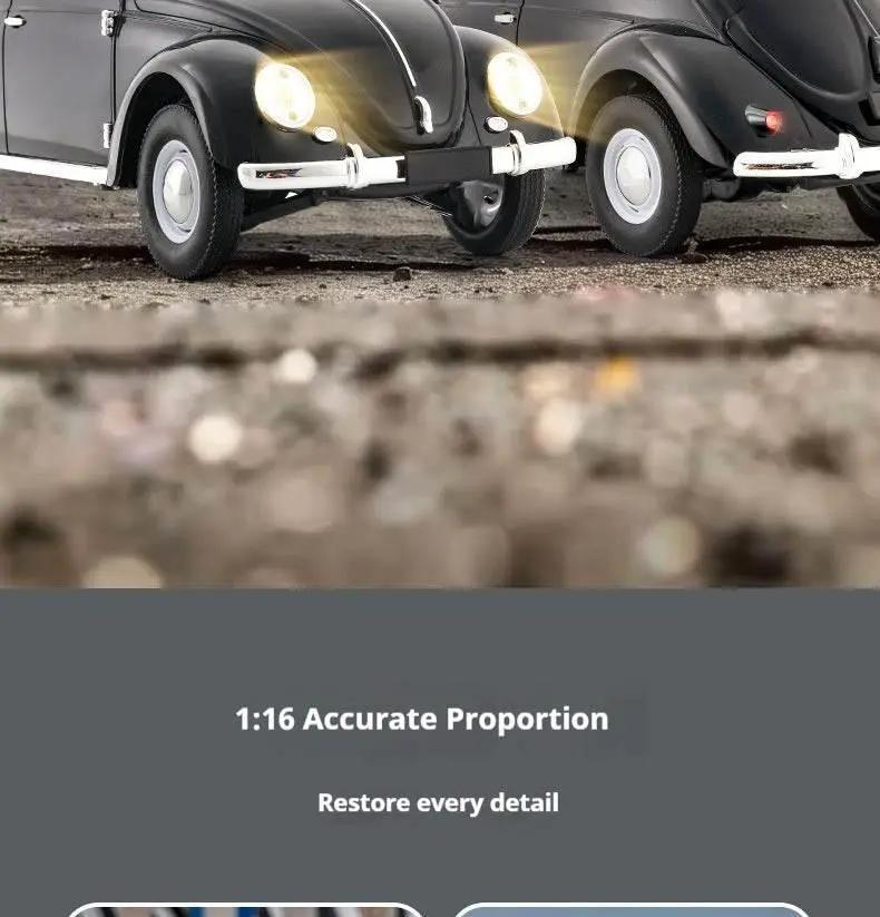  RC 1:16 D62 Mini Retro Beetle RC Climbing Car - Full Scale Simulation Remote Control Toy with Drift Features -  ToylandEU™