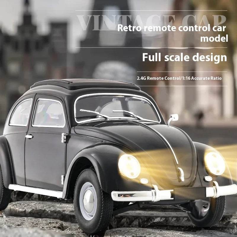 RC 1:16 D62 Mini Retro Beetle RC Climbing Car - Full Scale Simulation Remote Control Toy with Drift Features - ToylandEU