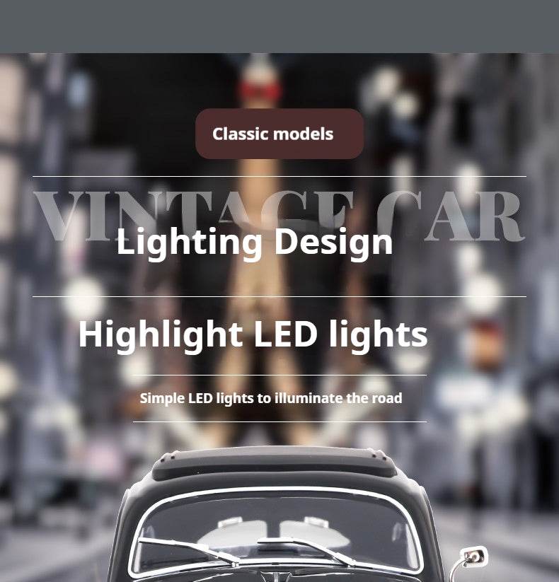 RC 1:16 D62 Mini Retro Beetle RC Climbing Car - Full Scale Simulation Remote Control Toy with Drift Features - ToylandEU