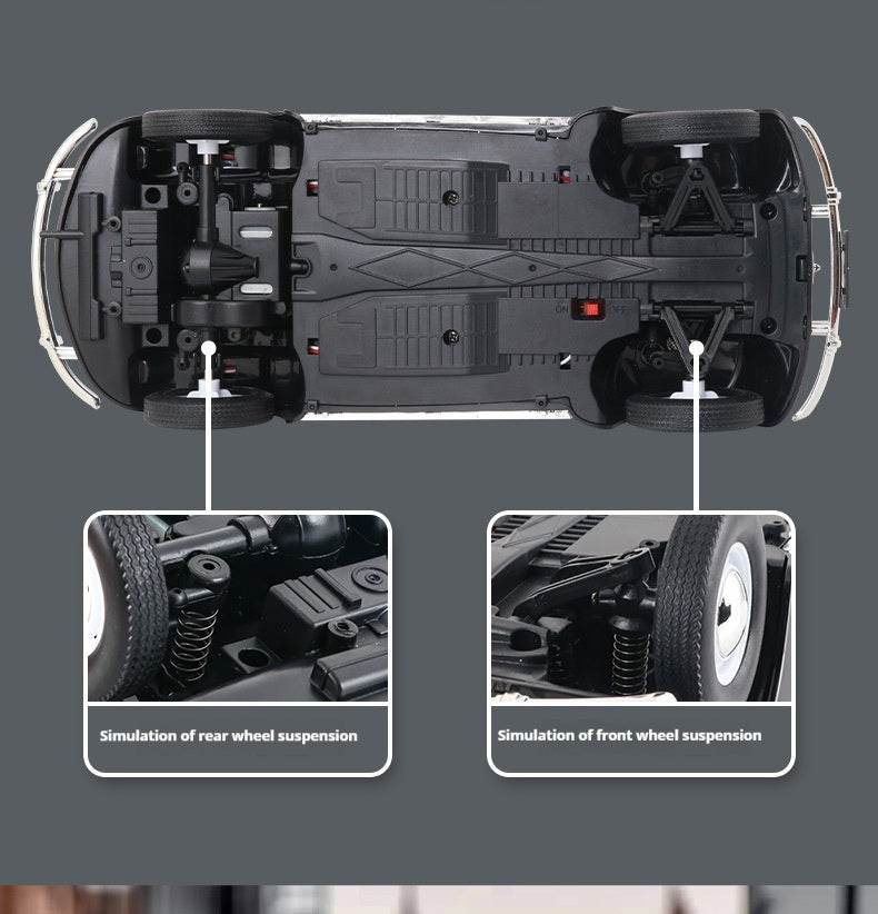 RC 1:16 D62 Mini Retro Beetle RC Climbing Car - Full Scale Simulation Remote Control Toy with Drift Features - ToylandEU