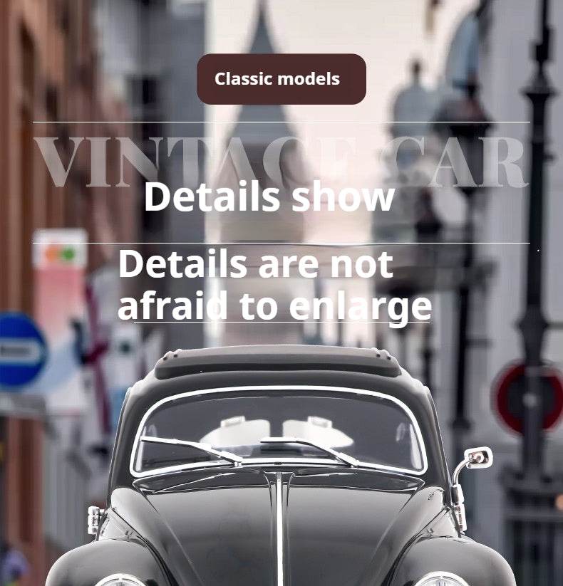 RC 1:16 D62 Mini Retro Beetle RC Climbing Car - Full Scale Simulation Remote Control Toy with Drift Features - ToylandEU