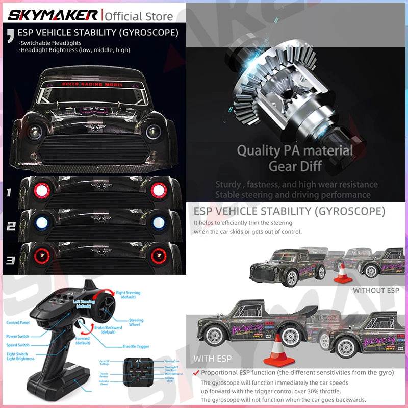 RC 1/16 High-Speed 4WD RC Drift Car - SG1606 Pro UD1607 Racing Fun! - ToylandEU