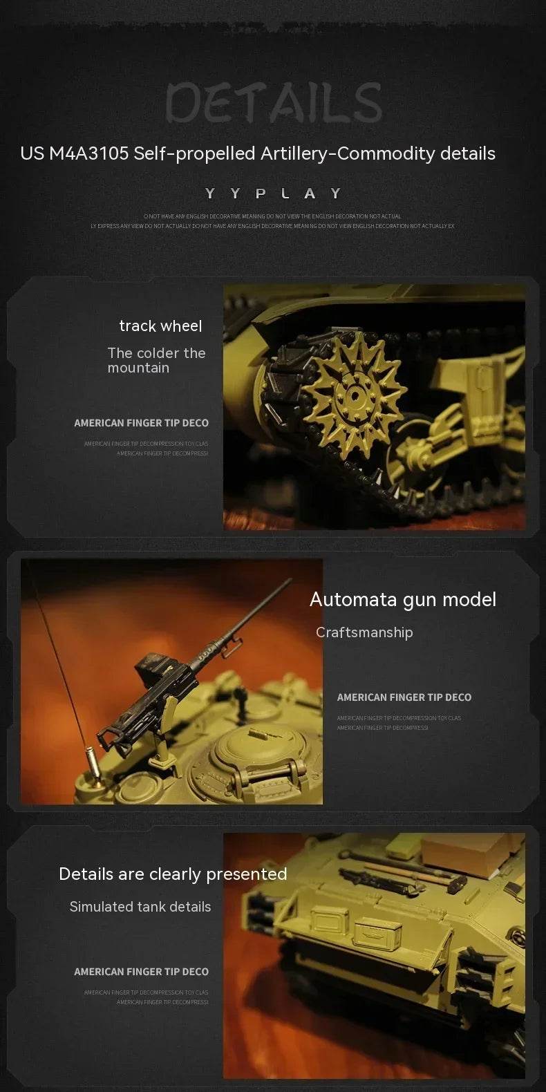 RC 1:16 Scale M4A3 Sherman Electric Remote Control Tank with Telescopic Gun Tube - Military Model Toy - ToylandEU