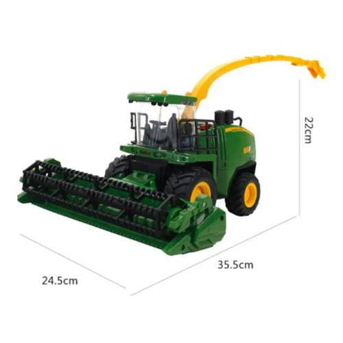 RC 1:24 Remote Control Farm Tractor Harvester with Smoke & Lights - ToylandEU