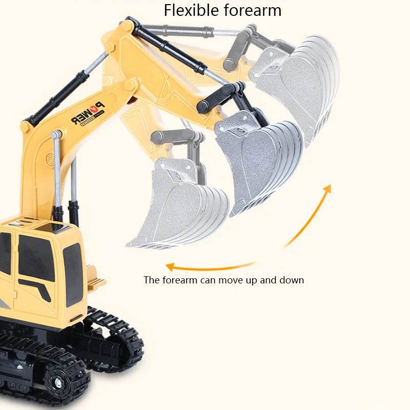 RC 1:24 Remote-Controlled Excavator & Bulldozer Set - Kids' Engineering Fun - ToylandEU