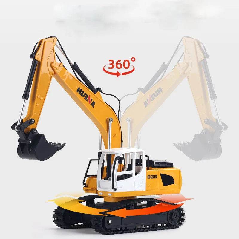 RC 1/24 Scale Remote Control Excavator with 360° Rotation & Six-Way Control - ToylandEU