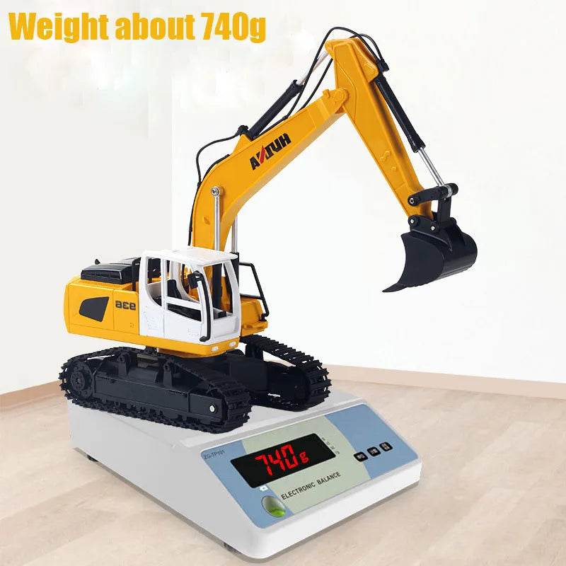RC 1/24 Scale Remote Control Excavator with 360° Rotation & Six-Way Control - ToylandEU